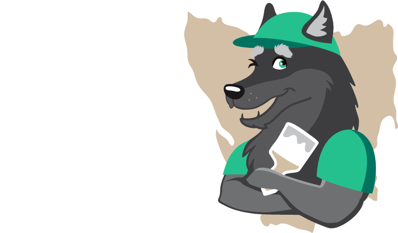 logo for painter in hobart wolfe's painting